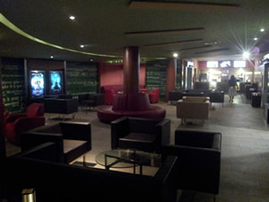 The VIP waiting room in the Galleria Mall Cinemex Movie Theater in Saltillo, Mexico