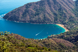 Remote beach in Mexico